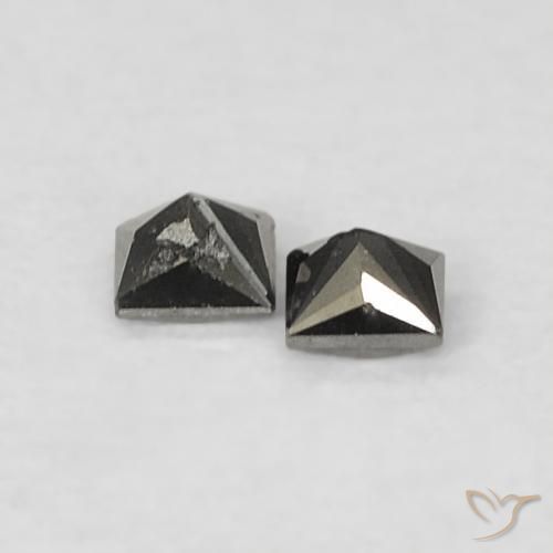 Diamond Gemstones in 1.9 x 1.9 mm Size for Sale, Diamond Stones in Black Color