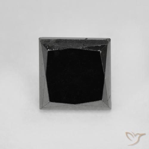 1.07ct Natural Black Diamond, Square, Opaque