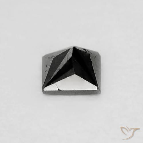 Diamond Gemstone in 2.8 x 2.7 mm Size for Sale, Diamond Stone in Black Color