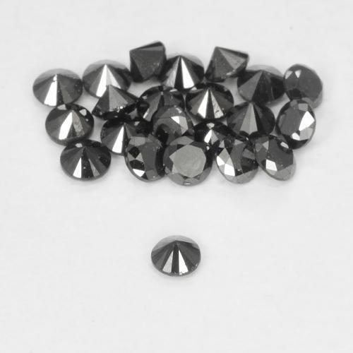 Diamond Gemstone in 1.7 mm Size for Sale, Diamond Stone in Black Color