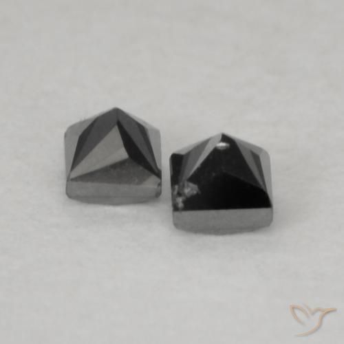 Diamond Gemstones in 1.9 x 1.8 mm Size for Sale, Diamond Stones in Black Color