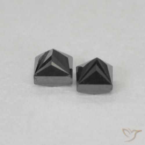 Diamond Gemstones in 1.9 x 1.9 mm Size for Sale, Diamond Stones in Black Color