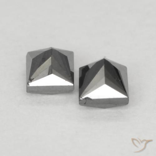 Diamond Gemstones in 2.3 x 2.2 mm Size for Sale, Diamond Stones in Black Color