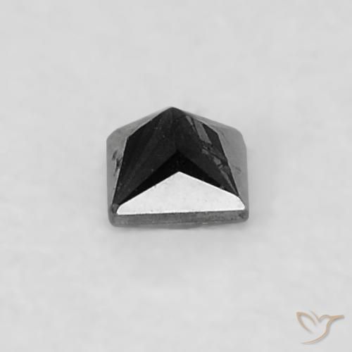 Diamond Gemstone in 2 x 1.7 mm Size for Sale, Diamond Stone in Black Color