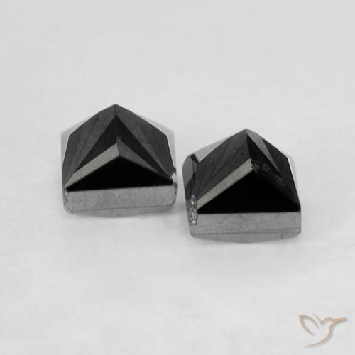 Diamond Gemstones in 2.5 x 2.4 mm Size for Sale, Diamond Stones in Black Color