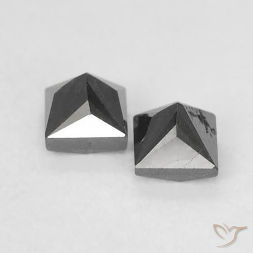 Diamond Gemstones in 2.8 x 2.6 mm Size for Sale, Diamond Stones in Black Color
