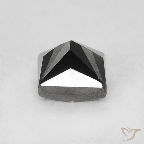 Diamond Gemstone in 3.4 x 3.4 mm Size for Sale, Diamond Stone in Black Color