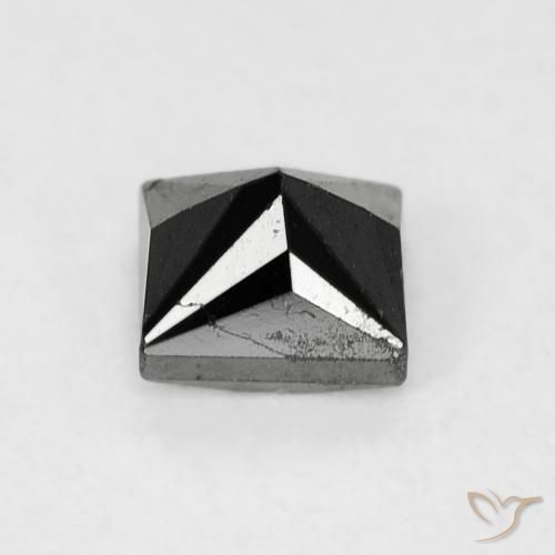 Diamond Gemstone in 3.8 x 3.7 mm Size for Sale, Diamond Stone in Black Color