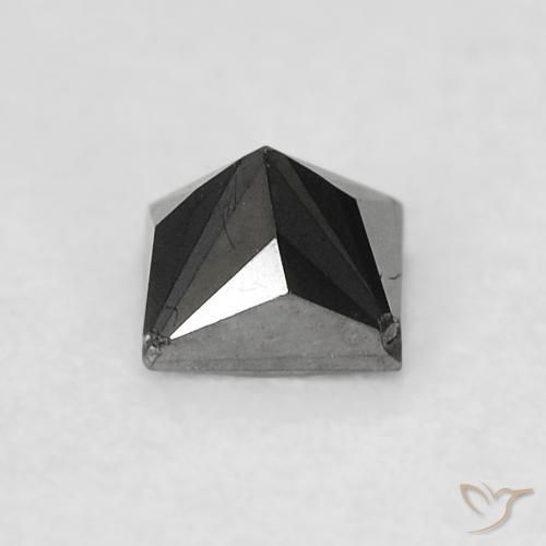 Diamond Gemstone in 3.4 x 3.4 mm Size for Sale, Diamond Stone in Black Color