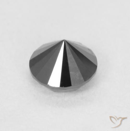 Diamond Gemstone in 3.5 mm (calibrated) Size for Sale, Diamond Stone in Black Color