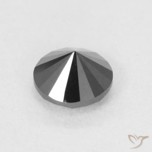 Diamond Gemstone in 3.5 mm (calibrated) Size for Sale, Diamond Stone in Black Color
