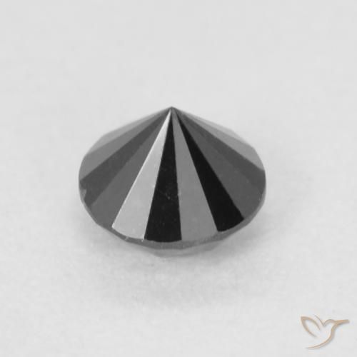 Diamond Gemstone in 3.5 mm (calibrated) Size for Sale, Diamond Stone in Black Color