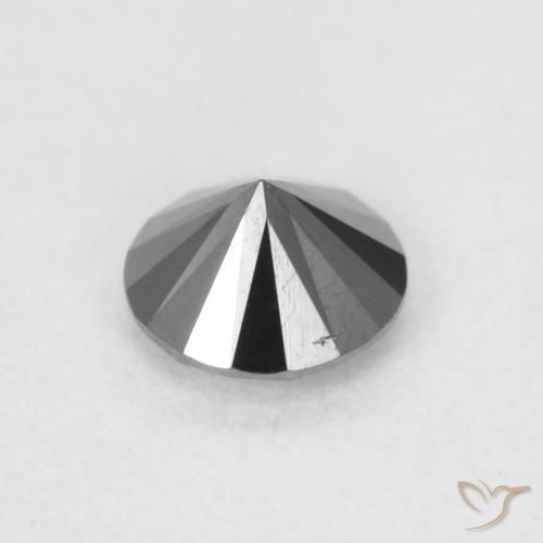 Diamond Gemstone in 3.5 mm (calibrated) Size for Sale, Diamond Stone in Black Color