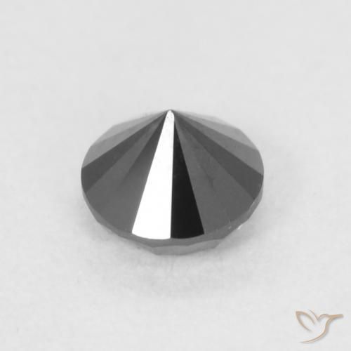 Diamond Gemstone in 3.5 mm (calibrated) Size for Sale, Diamond Stone in Black Color