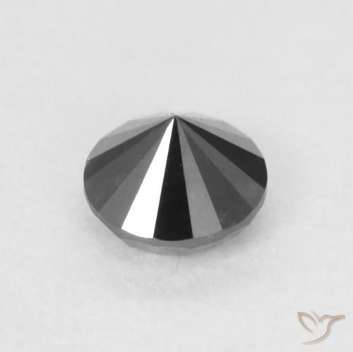 Diamond Gemstone in 3.5 mm (calibrated) Size for Sale, Diamond Stone in Black Color