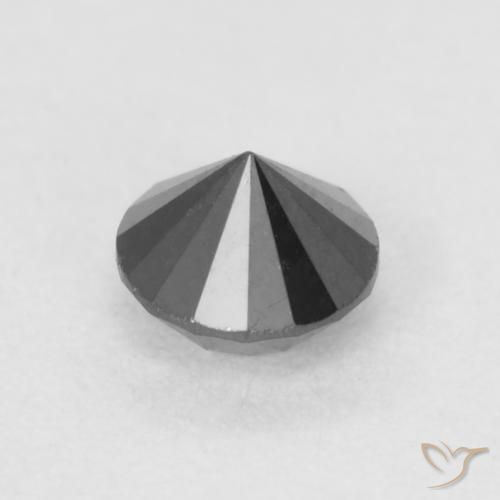 Diamond Gemstone in 3.5 mm (calibrated) Size for Sale, Diamond Stone in Black Color