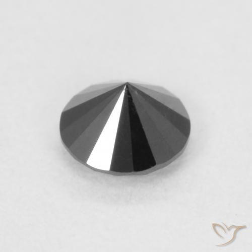 Diamond Gemstone in 3.5 mm (calibrated) Size for Sale, Diamond Stone in Black Color
