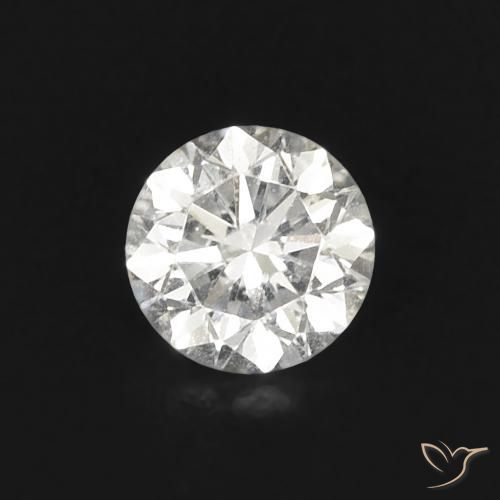 0.24 ct White Diamond, 3.9 mm Diamond Cut From India, Photo A