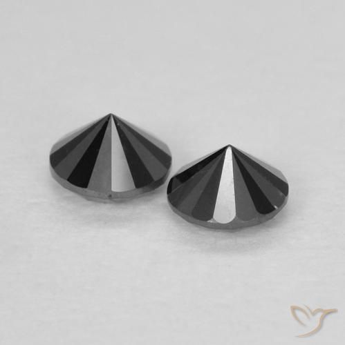 Diamond Gemstones in 3 mm (calibrated) Size for Sale, Diamond Stones in Black Color