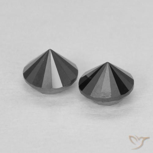 Diamond Gemstones in 3 mm (calibrated) Size for Sale, Diamond Stones in Black Color