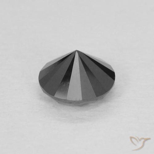 Diamond Gemstone in 3.5 mm (calibrated) Size for Sale, Diamond Stone in Black Color