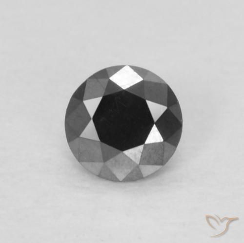 2,9mm Diamante nero Taglio brillante dall'India, peso di 0,1 ct, pietra preziosa naturale non trattati in purezza Opaque, Diamante 1pz - il colore è Nero, durezza Mohs di 10 - 10 adatto per gioielli da indossare ogni giorno, Photo A