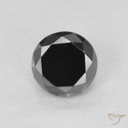 3,2mm Diamante nero Taglio brillante dall'India, peso di 0,17 ct, pietra preziosa naturale non trattati in purezza Opaque, Diamante 1pz - il colore è Nero, durezza Mohs di 10 - 10 adatto per gioielli da indossare ogni giorno, Photo A