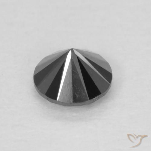 Diamond Gemstone in 3.2 mm Size for Sale, Diamond Stone in Black Color