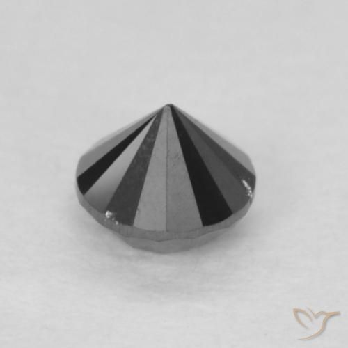 Diamond Gemstone in 3 mm (calibrated) Size for Sale, Diamond Stone in Black Color