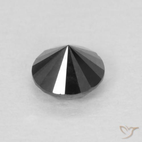 Diamond Gemstone in 3 mm (calibrated) Size for Sale, Diamond Stone in Black Color