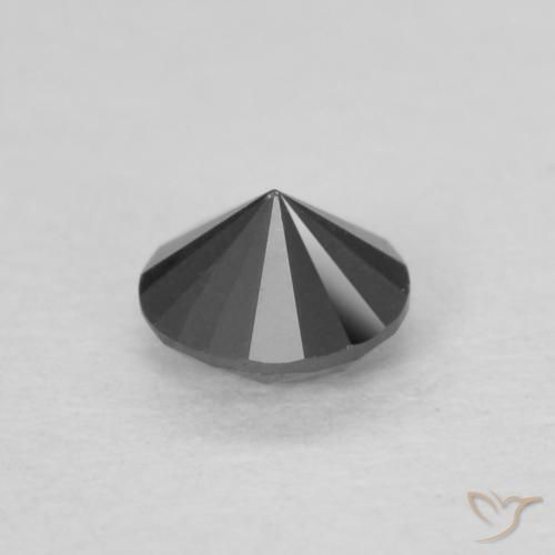 Diamond Gemstone in 3.5 mm (calibrated) Size for Sale, Diamond Stone in Black Color