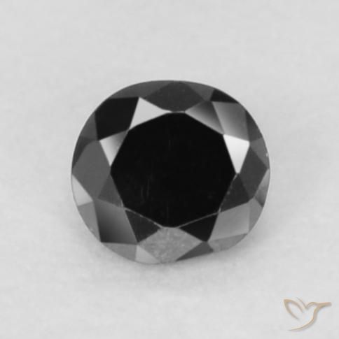 2,2mm schwarzer Diamant im Diamanten-Schliff aus Indien, Gewicht 0,05 ct, Garantiert echter Edelstein in Opaque Reinheit, 1 Stück Diamant - die Farbe ist Schwarz, Mohs-Härte von 10 - 10 Geeignet für den täglichen Gebrauch im Schmuck, Photo A