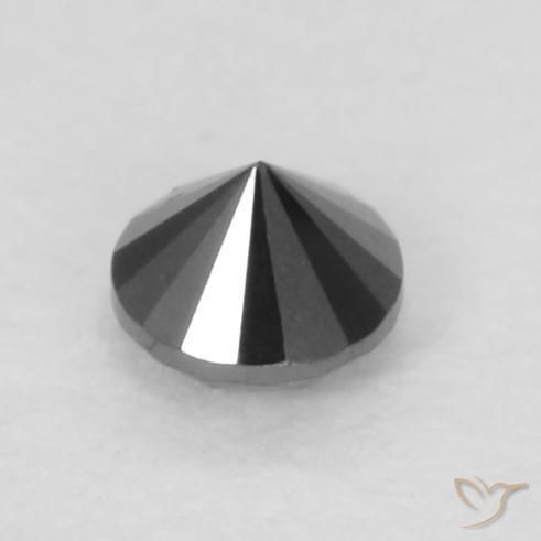 Diamond Gemstone in 2.1 mm (calibrated) Size for Sale, Diamond Stone in Black Color