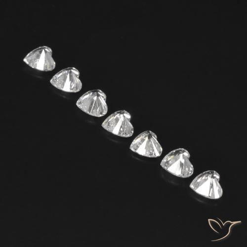 Diamond Gemstones in 3 x 2.6 mm Size for Sale, Diamond Stones in F Color