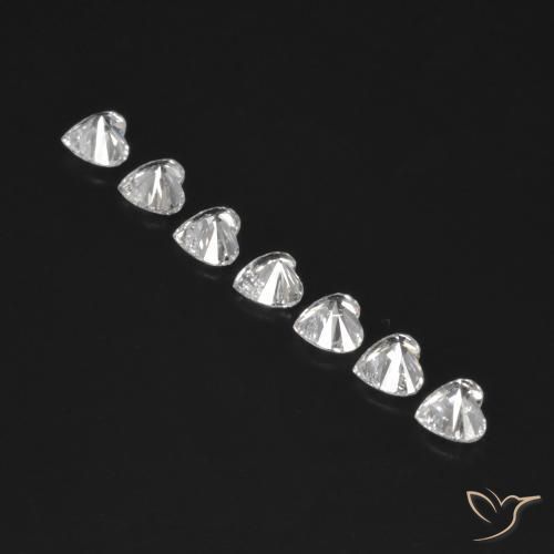 Diamond Gemstones in 2.9 x 2.6 mm Size for Sale, Diamond Stones in F Color