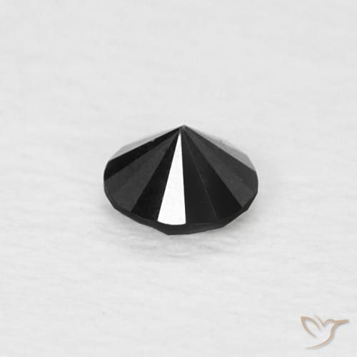 Diamond Gemstone in 2.4 mm (calibrated) Size for Sale, Diamond Stone in Black Color