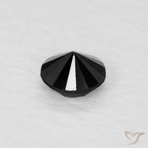 Diamond Gemstone in 2.5 mm (calibrated) Size for Sale, Diamond Stone in Black Color
