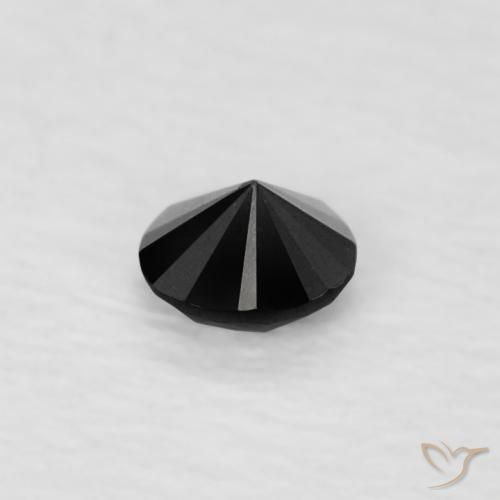 Diamond Gemstone in 2.4 mm (calibrated) Size for Sale, Diamond Stone in Black Color