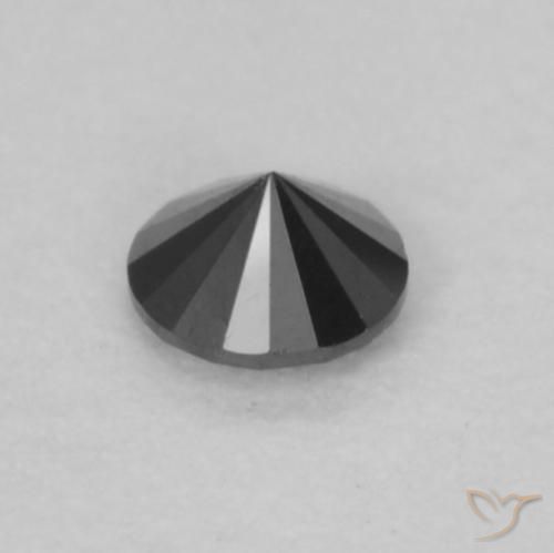 Diamond Gemstone in 2.5 mm (calibrated) Size for Sale, Diamond Stone in Black Color