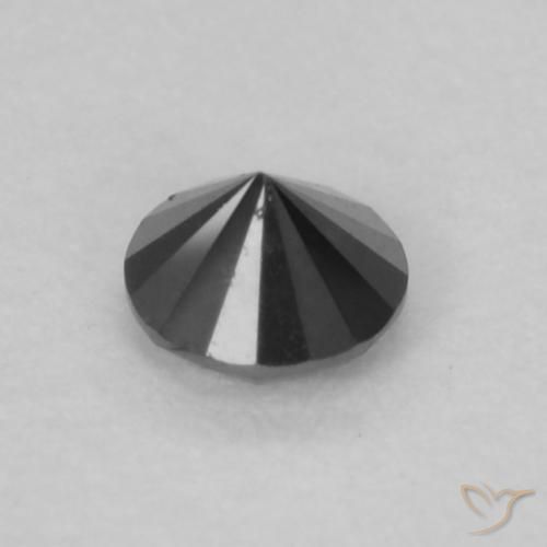 Diamond Gemstone in 2.6 mm (calibrated) Size for Sale, Diamond Stone in Black Color