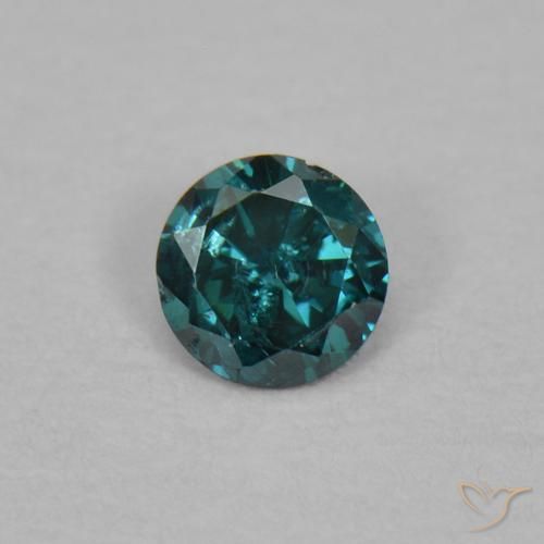 0.03ct Natural Green Diamond, Round, VS-SI