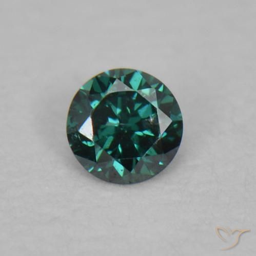 0,02 ct runder grüner Diamant aus Indien, Größe 1,6mm, Garantiert natürlicher Edelstein, VS-SI Reinheit, 1 Stück Diamant in Grün Farbe, Mohs-Härte von 10 - 10 Geeignet für den täglichen Gebrauch im Schmuck, Photo A