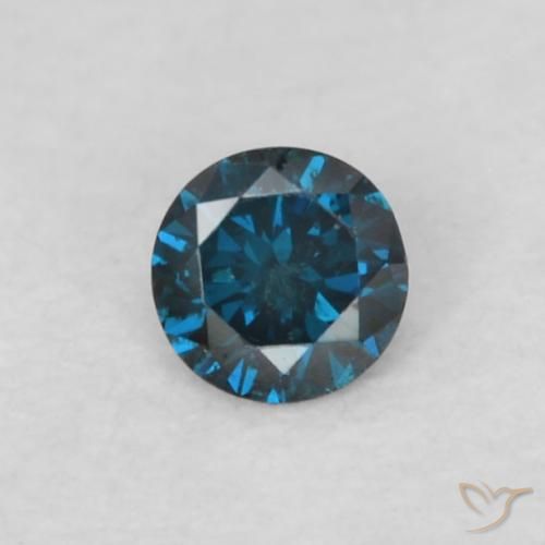 0.05ct Natural Blue Diamond, Round, VS