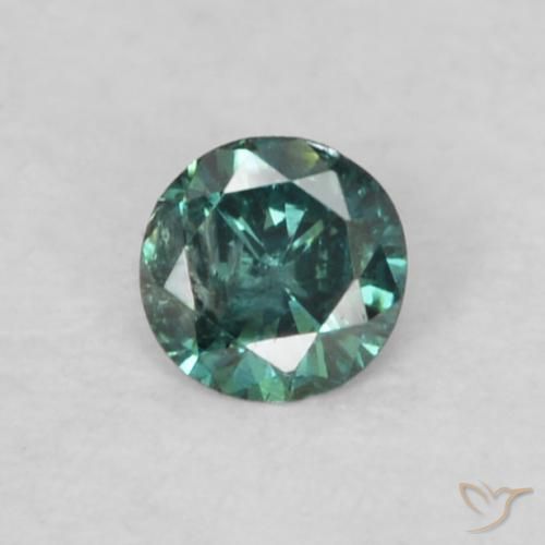 0.05ct Natural Green Diamond, Round, VS-SI