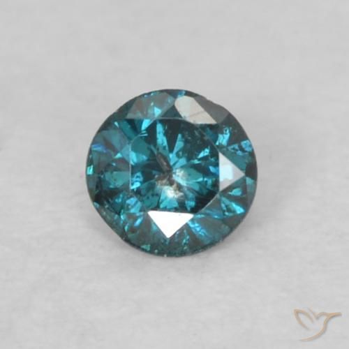 0.05 ct Blue Diamond, 2.4 mm Diamond Cut From India, Photo A