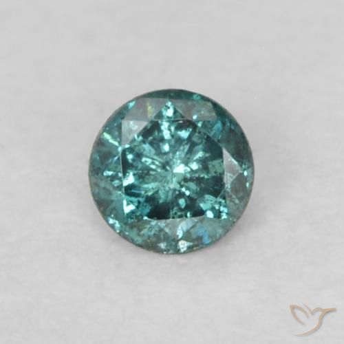 0.05 ct Blue Diamond, 2.3 mm Diamond Cut From India, Photo A