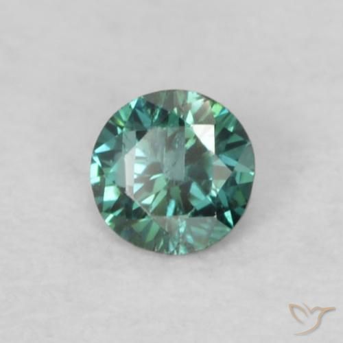 0.05 ct Green Diamond Stone, Natural Diamond in Diamond-Cut Shape for Sale