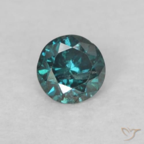 0.05ct Natural Blue Diamond, Round, VS-SI