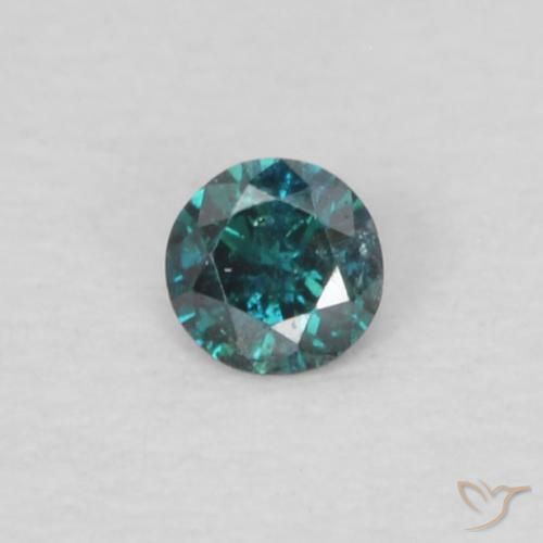0.03ct Natural Blue Diamond, Round, VS-SI