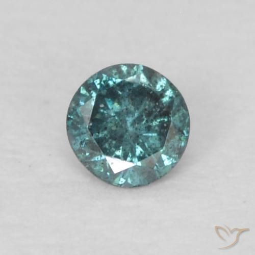 0.05ct Natural Blue Diamond, Round, VS-SI